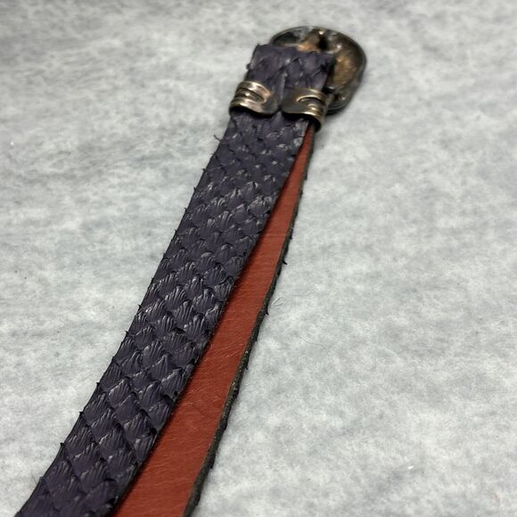 Brutalist Belt Buckle Colin Wilking Snake Asymmetrical Purple Dragon Vintage 70s - Picture 4 of 16